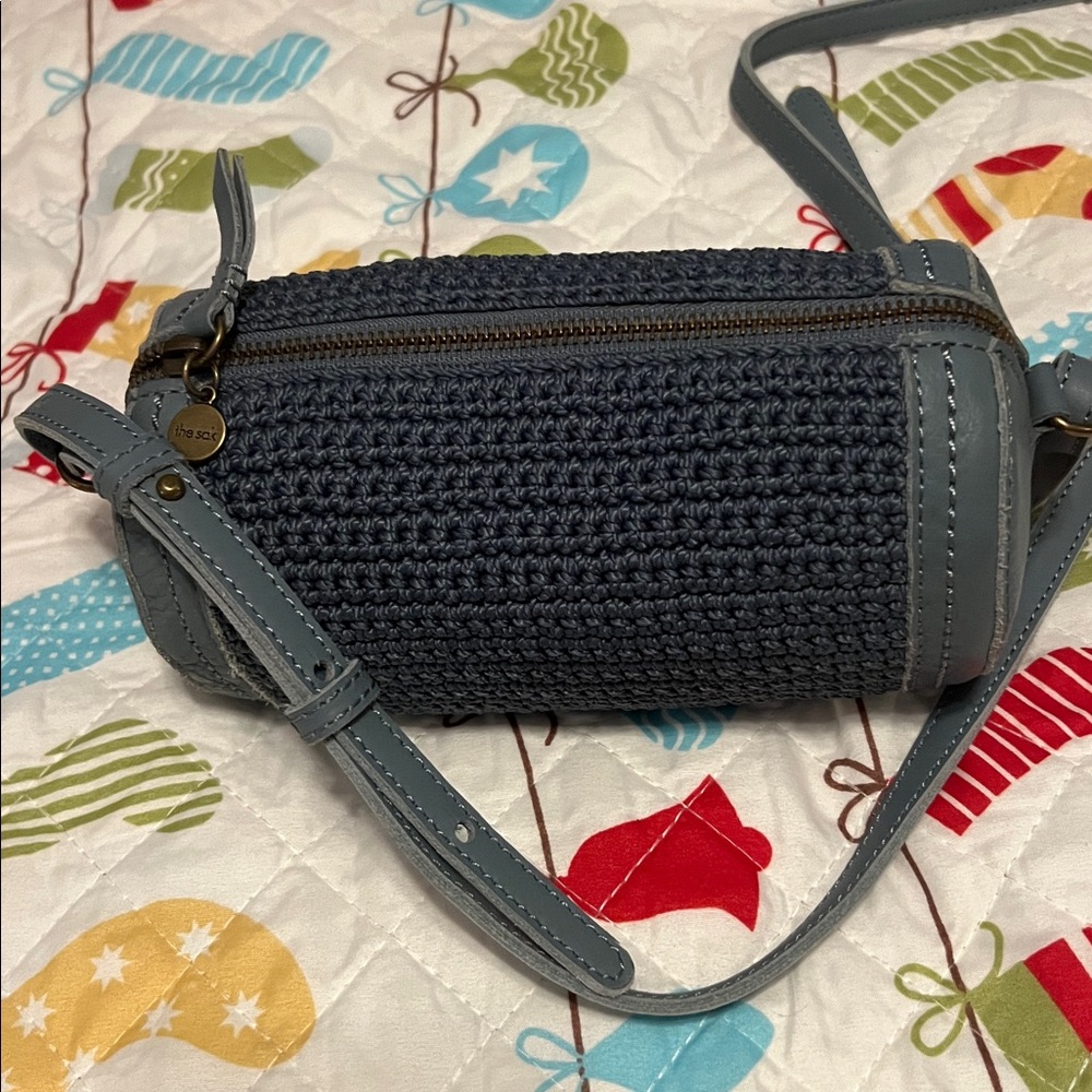 The Sak Blue Woven Crossbody Bag - Picture 2 of 3